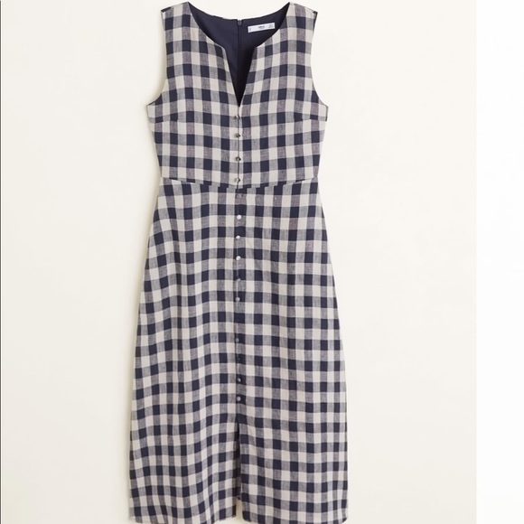Mango summer Vichy check dress - Picture 2 of 8